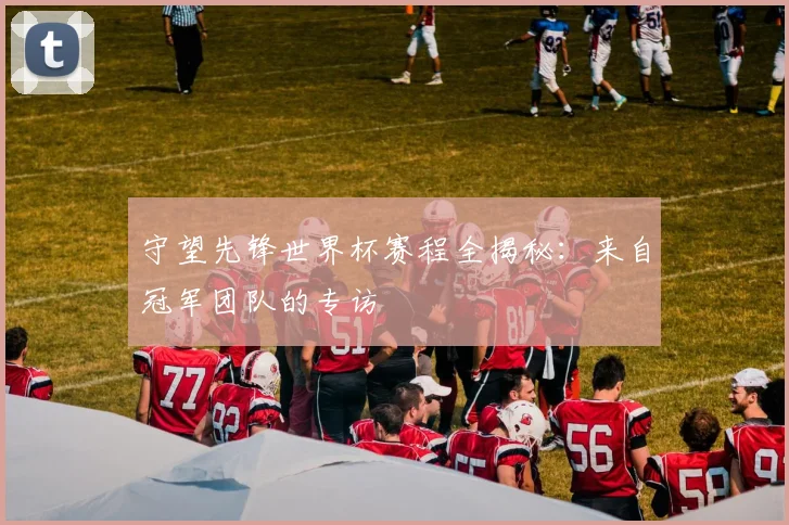 守望先锋世界杯赛程全揭秘：来自冠军团队的专访